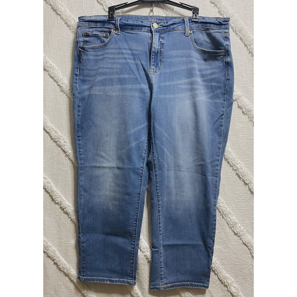 Time and True Med Wash Straight Fit Jeans Size 20 Petite
